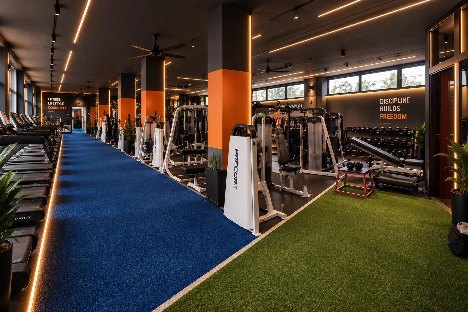 Cardio and functional training area