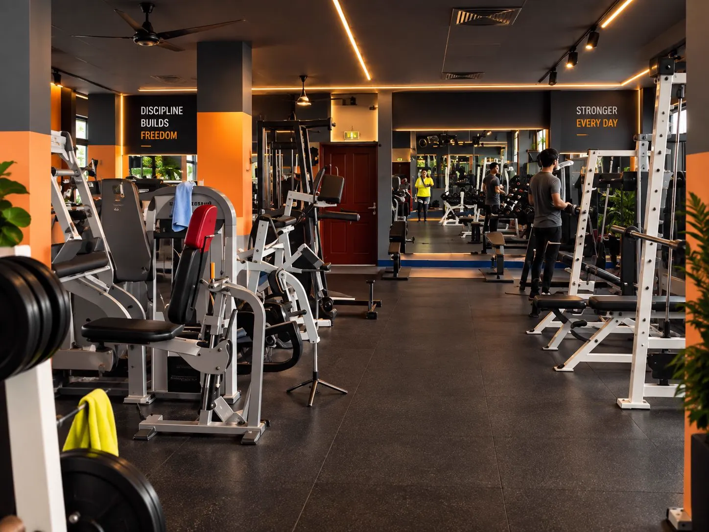 Main training floor at Branch Health & Fitness